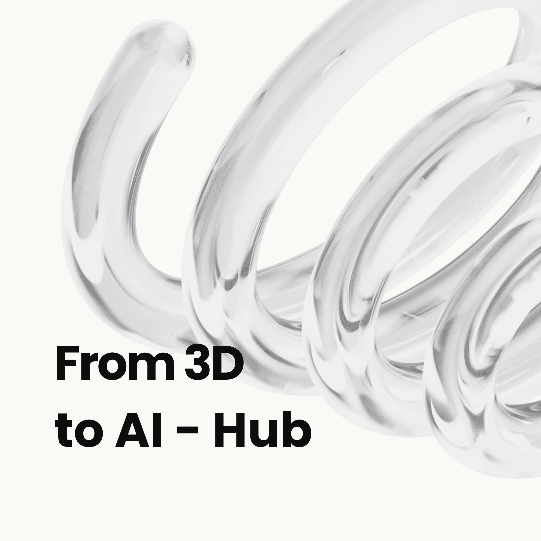 3D visualization transforming into AI assistant interface